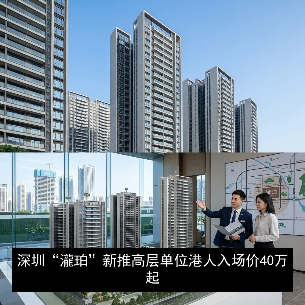 深圳“瀧珀”新推高层单位 港人入场价40万起