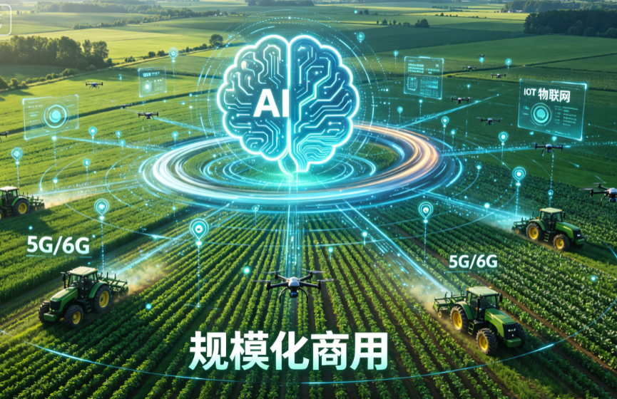 物联网、AI与5G/6G驱动精准农业规模化商用
